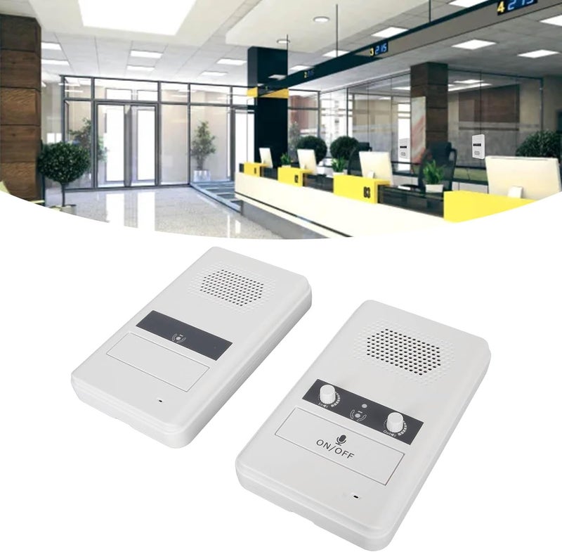 Estink Long Range Two Way Home Intercom System Window Intercom with Adjustable Speaker 656ft Extended Range for Houses Offices Stores Banks - Image 5